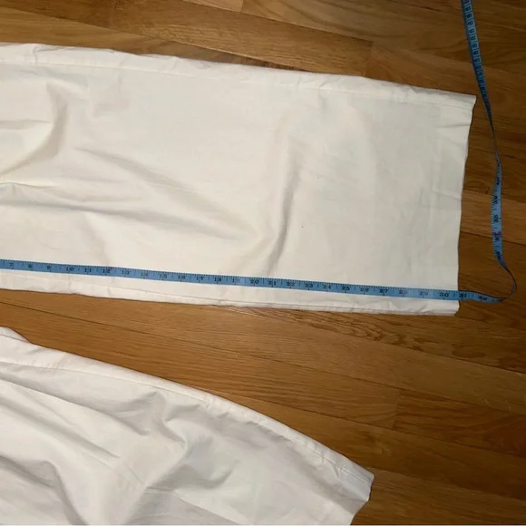 BANANA REPUBLIC LINEN-BLEND WIDE-LEG PANT NWOT. SIZE 8. CREAM/OFF-WHITE COLOR. - Picture 7 of 7